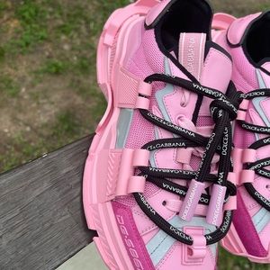 Dolce & Gabbana Pink Women’s Sneakers, Size: 10.5, WORN ONCE, Comes With The Box